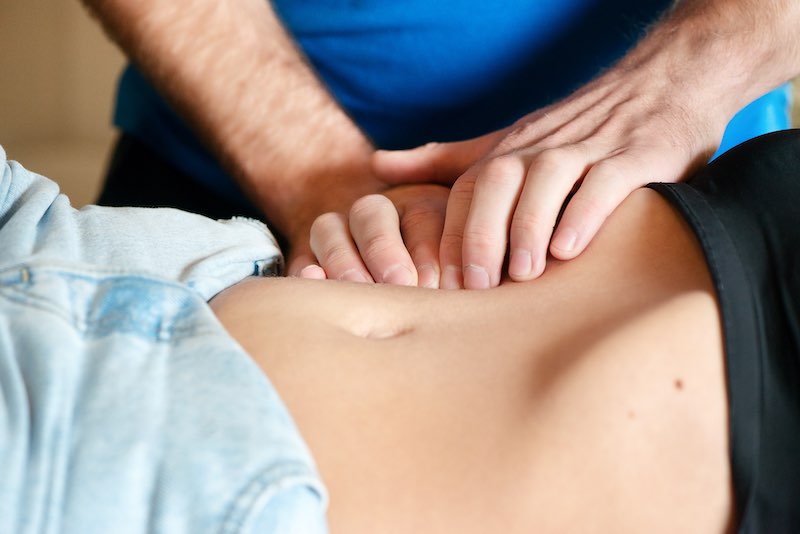 Osteopathischer Handkontakt